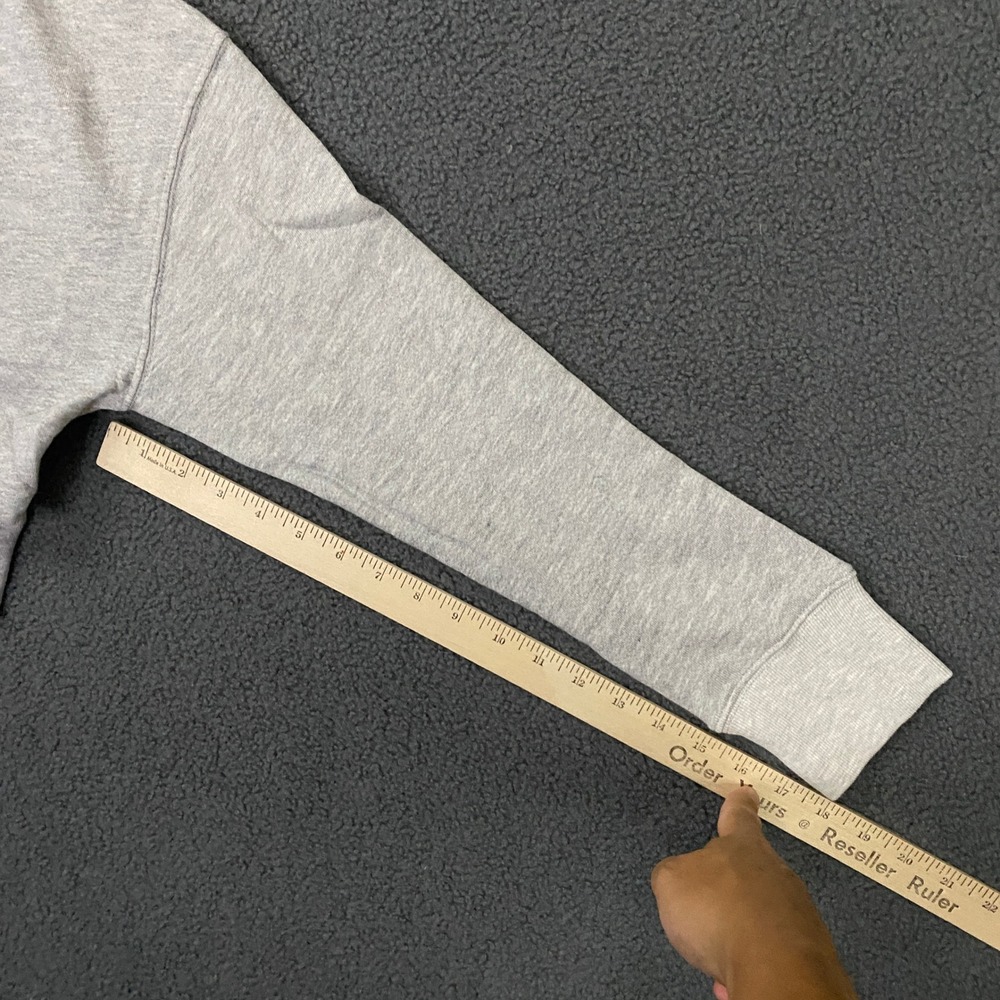 Perfectwhitetee Sweatshirt Womens XS Heather Gray French Terry Soft Lounge USA - Picture 8 of 9